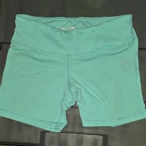 Women's High-Waist Turquoise Active Shorts